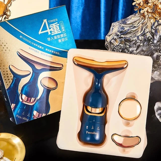 Advanced lifting and toning facial device